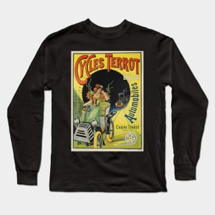 Vintage Advertising Poster Cycles Terrot Dijon Automobile Long Sleeve T-Shirt